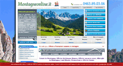 Desktop Screenshot of montagneonline.it